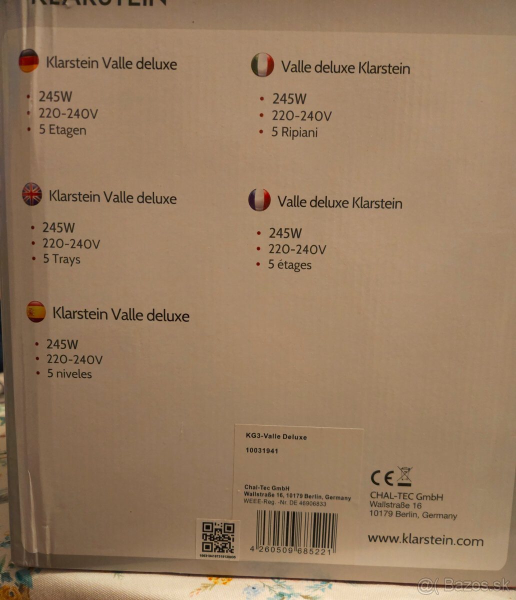 Sušička na ovocie a hríby KLARSTEIN - 3