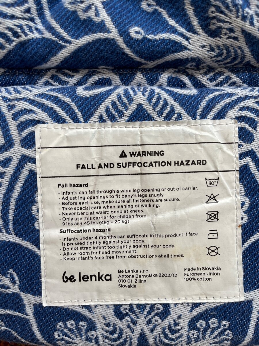 Be Lenka 4ever Folk modrá detský nosič - 3