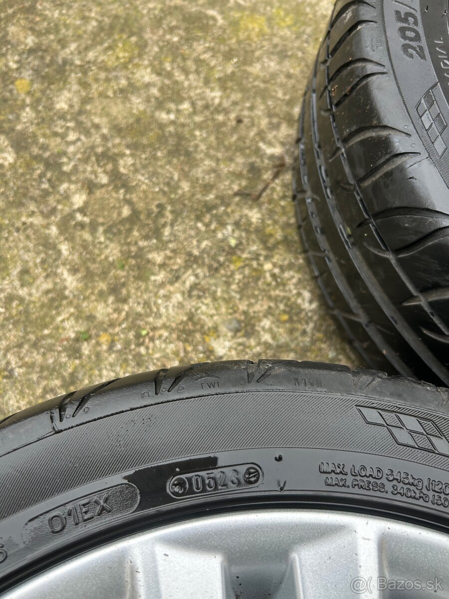 5x100 R16 Skoda + letne pneumatiky - 3