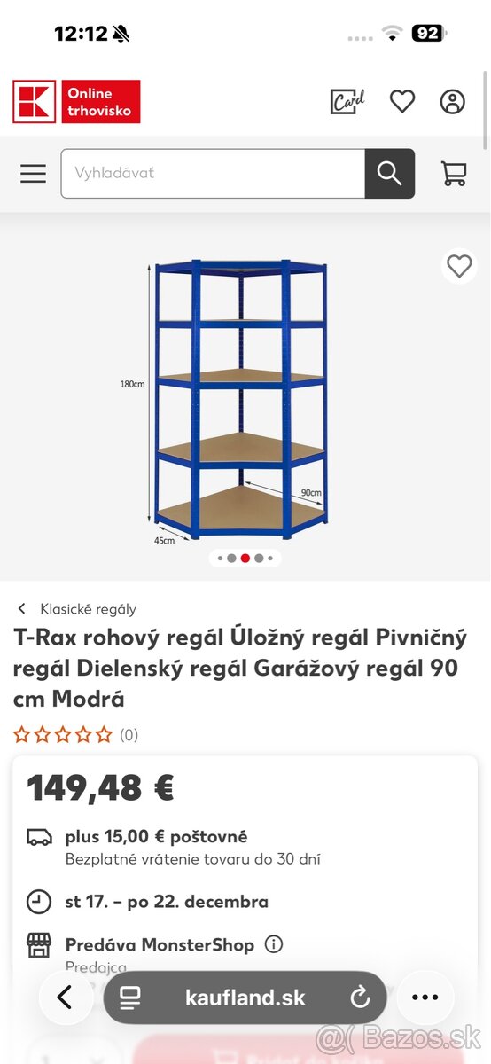 Regál do garáže/dielne - 3