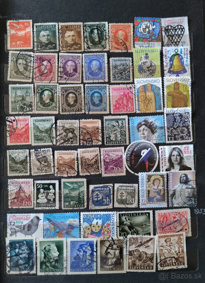 Poštové známky Slovensko - 3