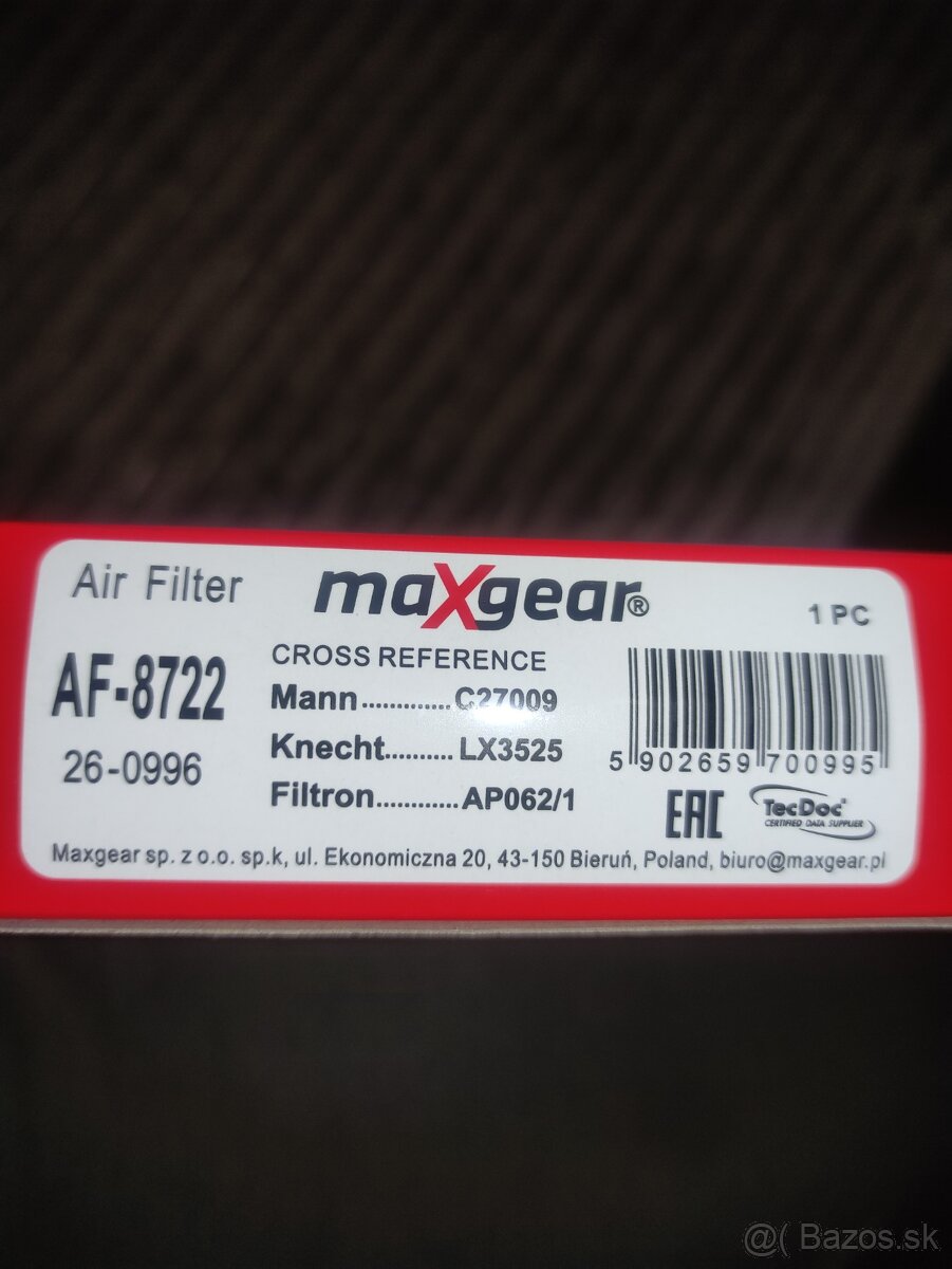 Vzuchovy filter maxgear - 3