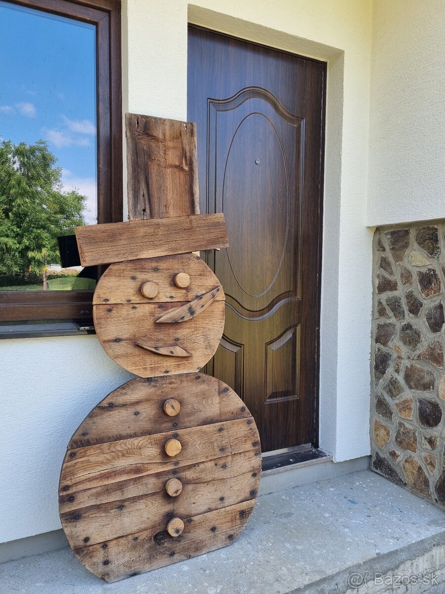 Vianočná dekoracia snehuliak - 3