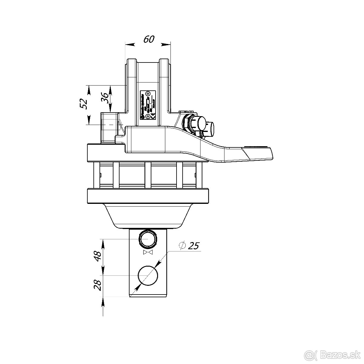 hydraulický rotátor FORMIKO 3t FHR 3000L - 3