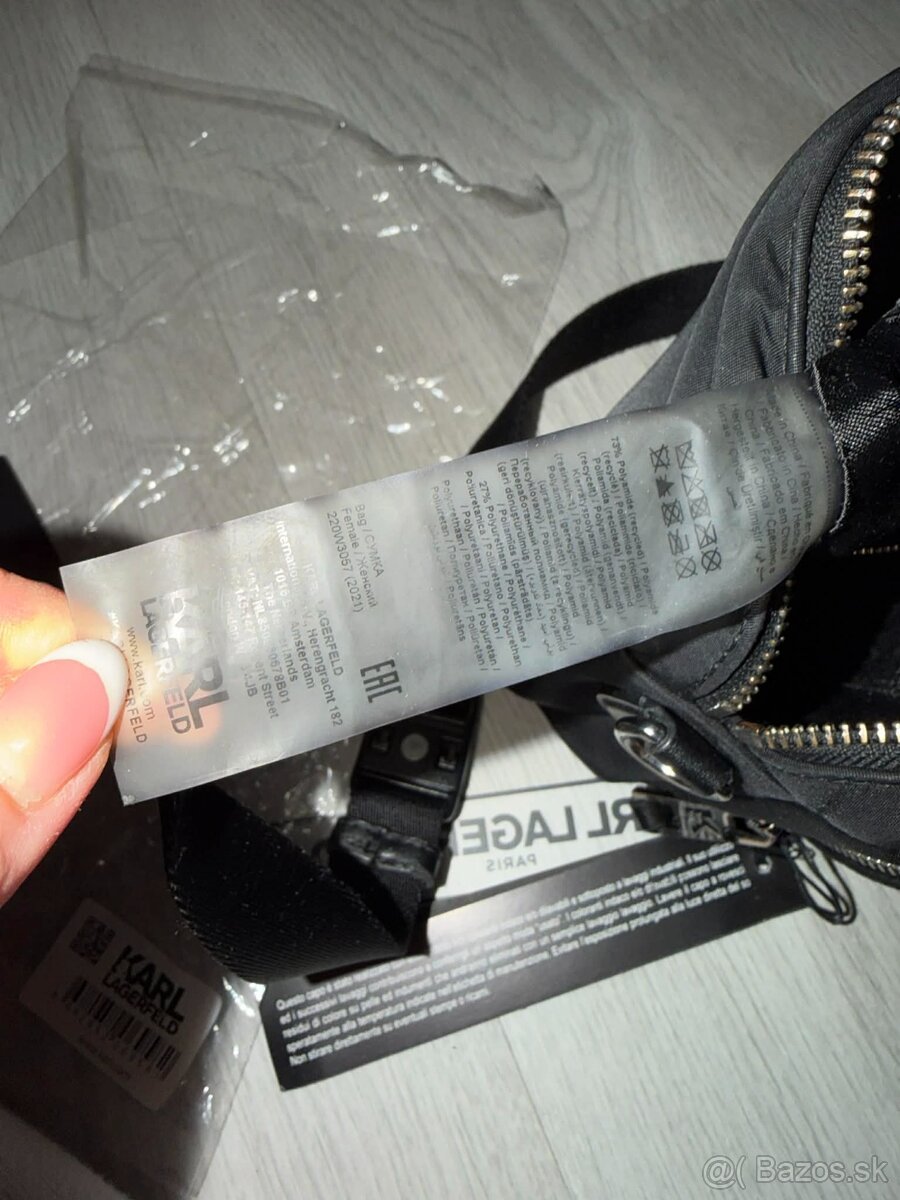 karl lagerfeld ikonik original 2v1 ladvinka/crossbody taska - 3