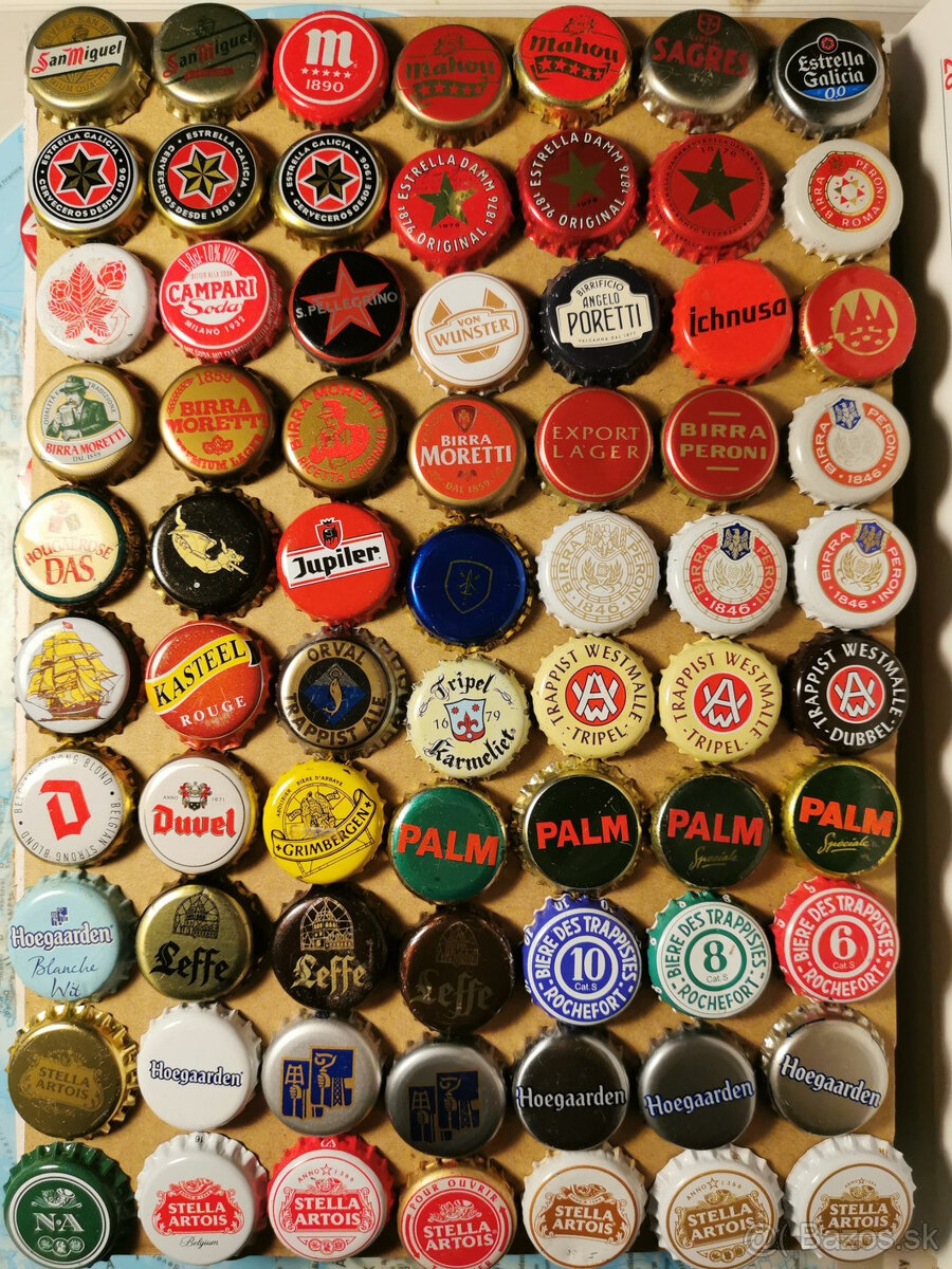 Predám korunkové uzávery, vrchnáky z piva a nápojov zbierka - 3