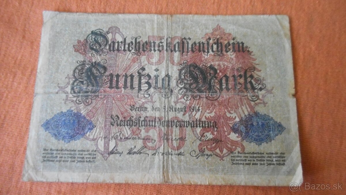 Bankovky - Nemecko A - 3