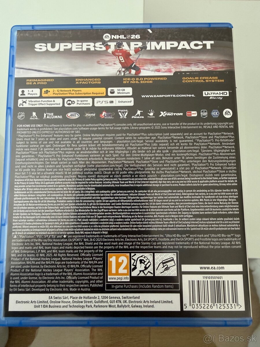 Predám NHL 26 PS5 - 3