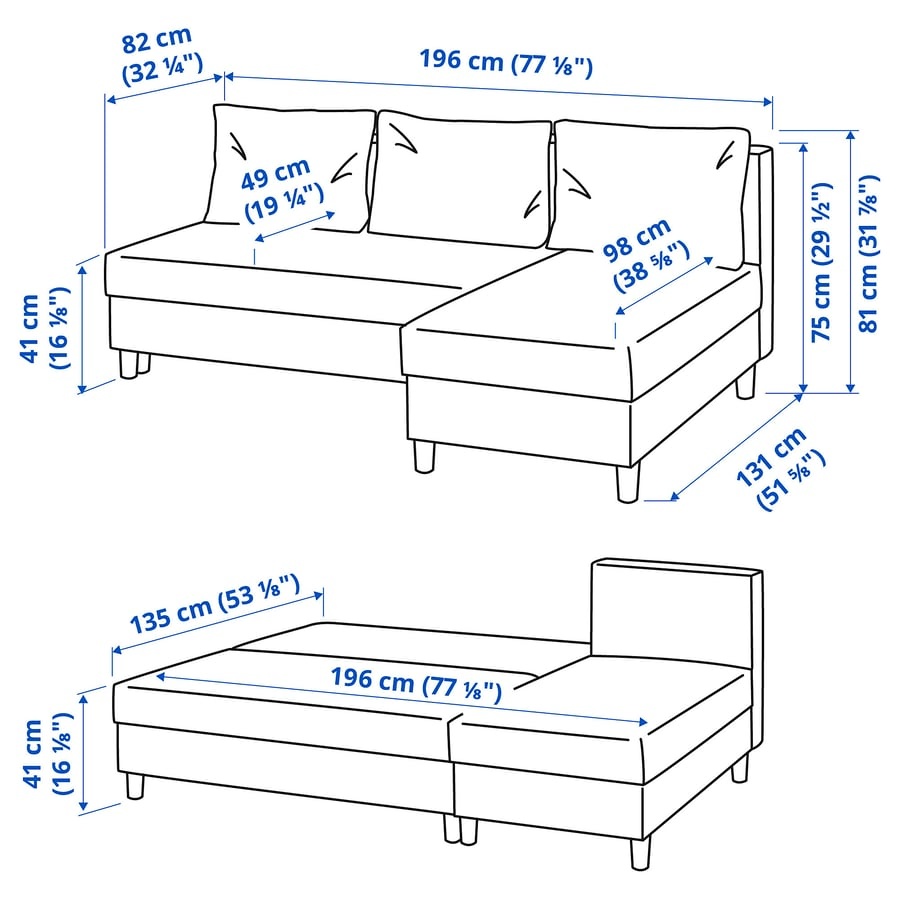 IKEA Rozkladacia pohovka ÄLVDALEN nová - 3