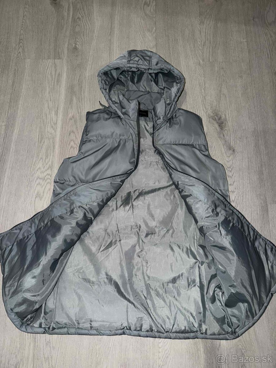 brave soul siva damska zimna predlzena vesta - 3