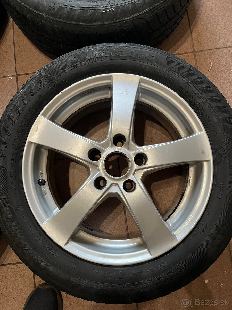 Zimná sada passat b7 205/55r16 spolu s letnými pneu - 3