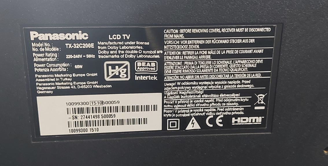 Panasonic TX-32C200E - 3