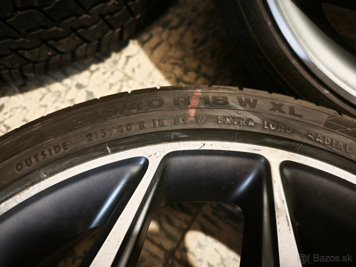 215/40 R18 - letné pneu Continental (4 ks) DOT 24 - 3