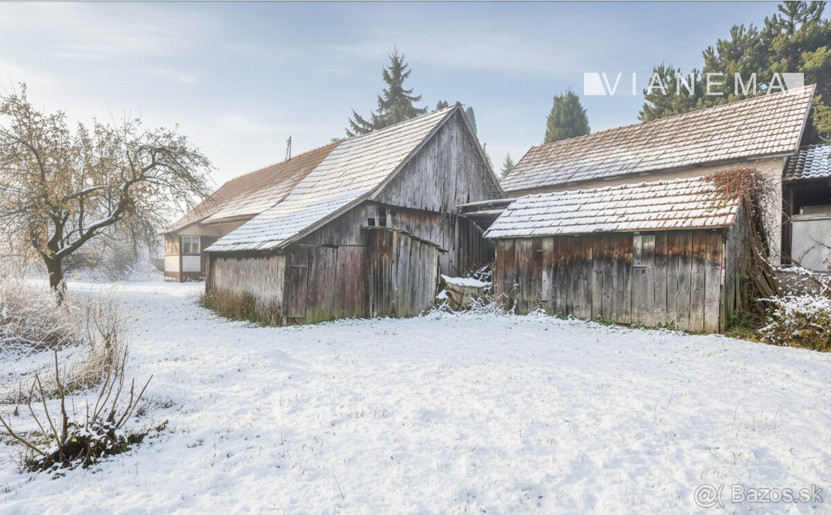 IBA U NÁS: Na predaj staršia drevenica – rodinný dom Mošovce - 3