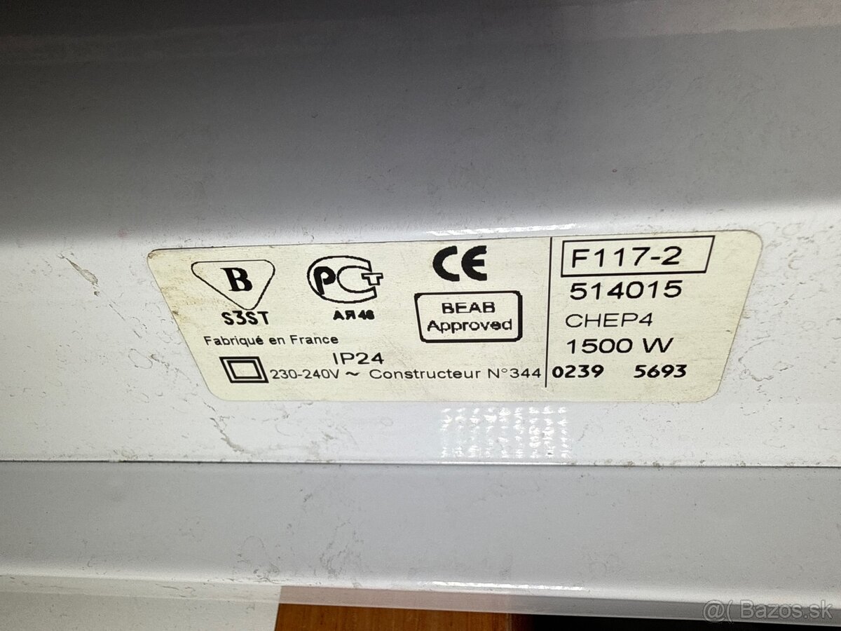 Predám elektrický radiátor konvektor 1500w - 3