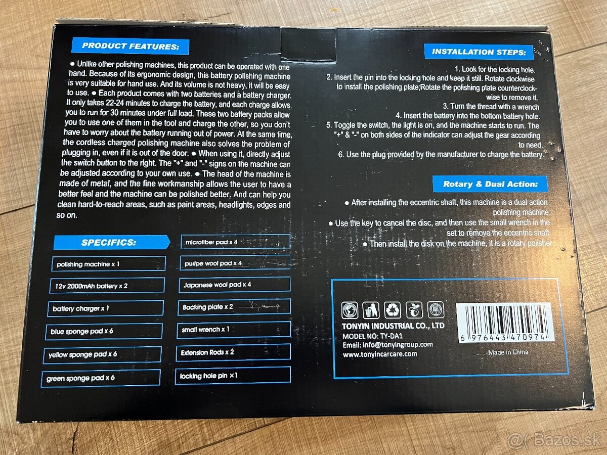 Bezdrôtová leštička Tonyin Nano - 3