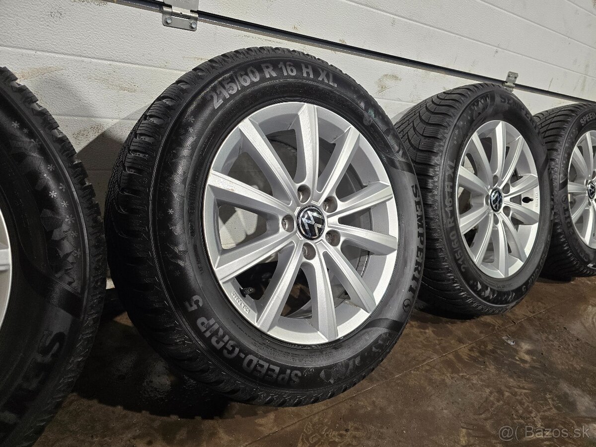 Zimná Sada Volkswagen Passat B8+Zánovné Pneu 215/60 R16 - 3