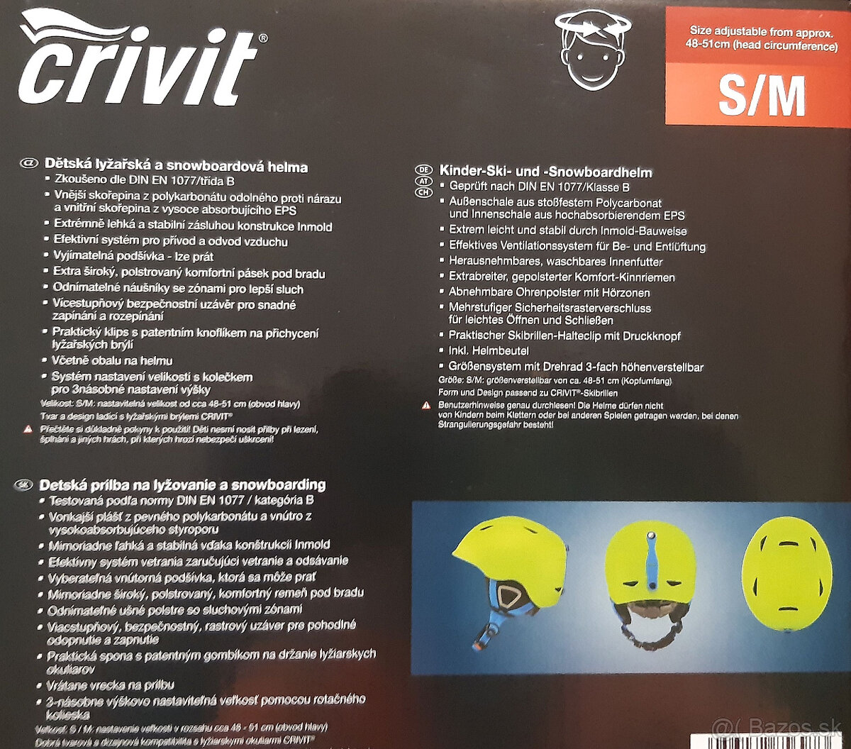 Helma detska CRIVIT zelena S/M - 3