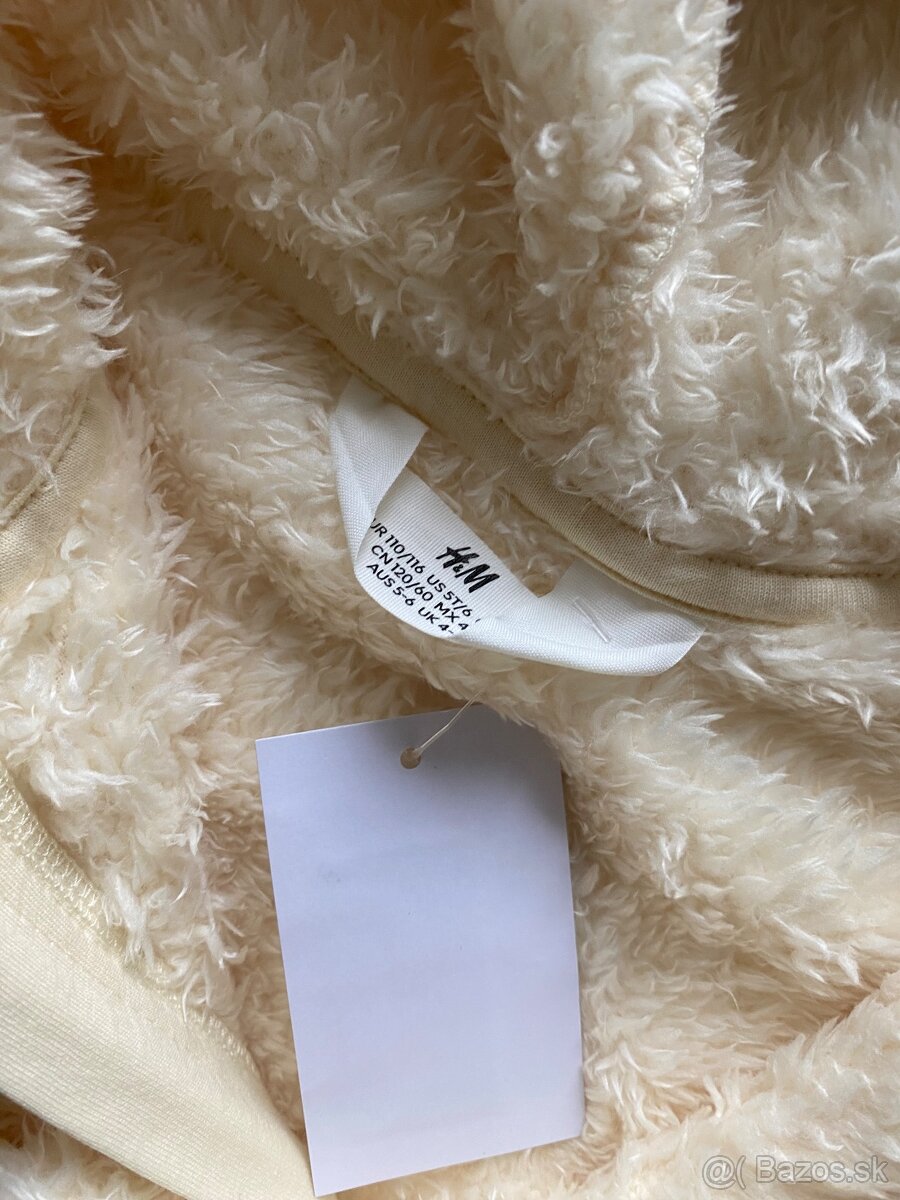 Detska teddy mikina bunda H&M - 3
