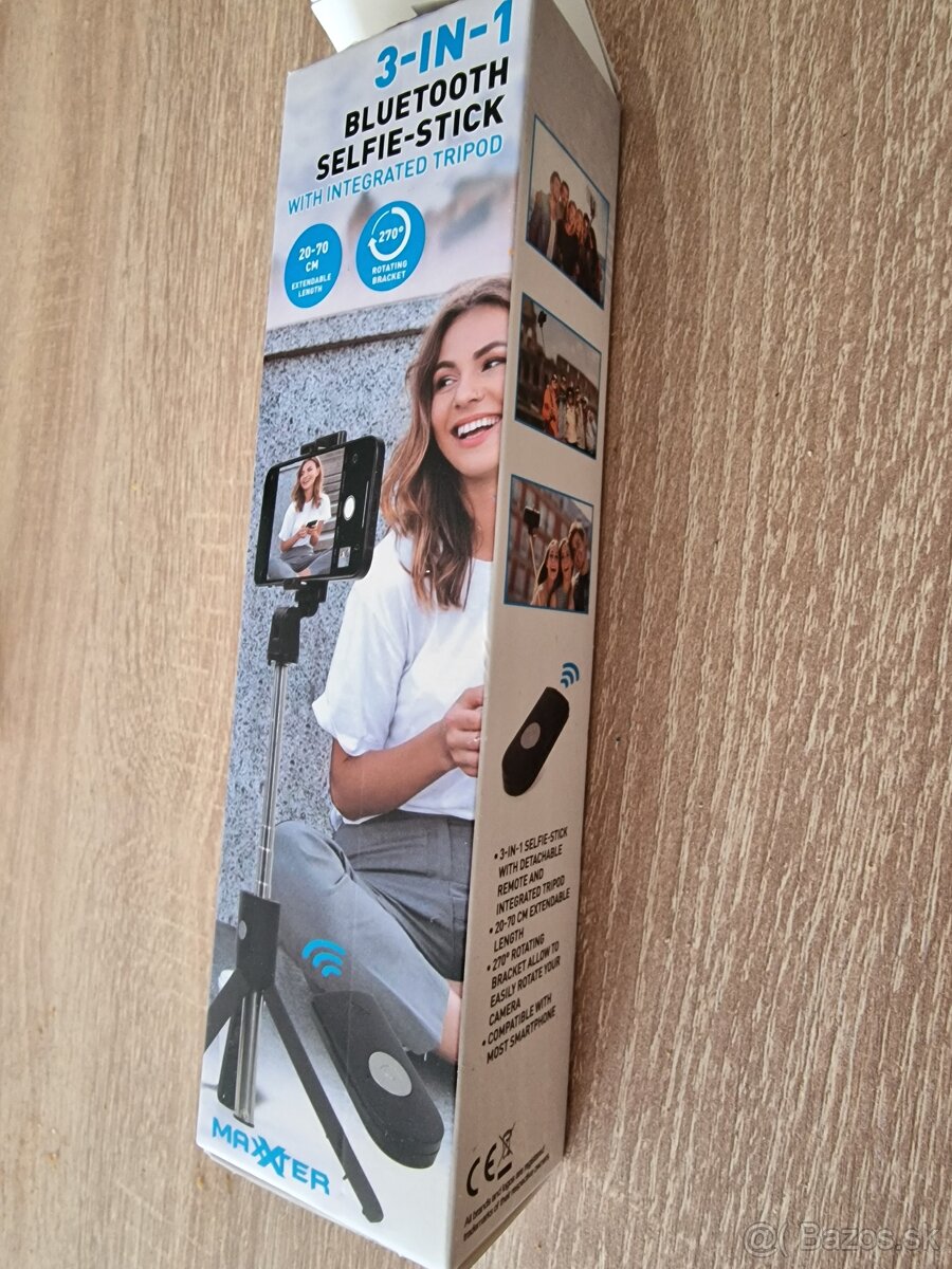 Bluetooth selfie tyč so stativom - 3