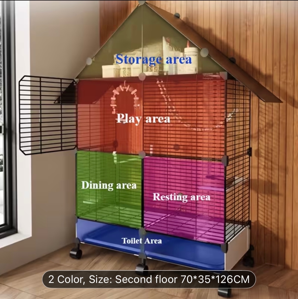 Krásna nová klietka s príslušenstvom - 3