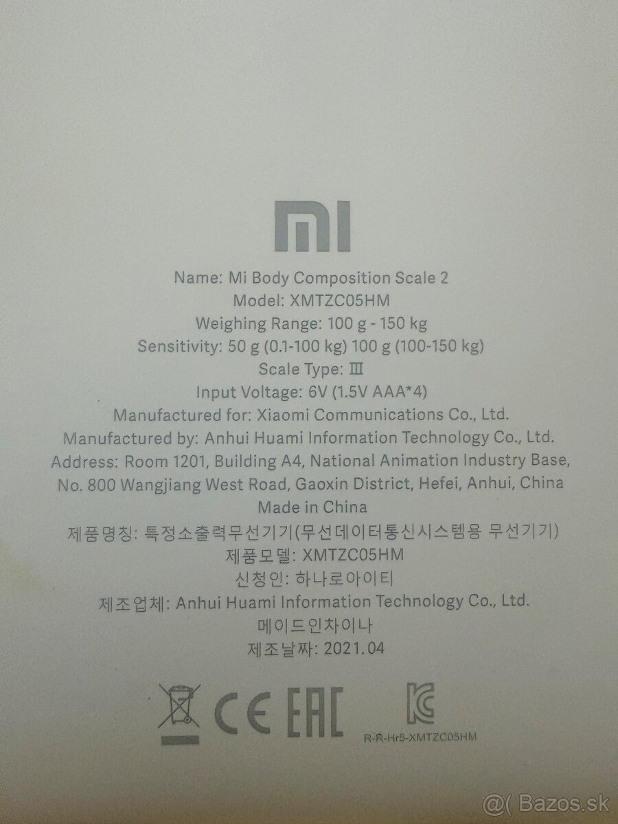 osobná váha Xiaomi Mi Body Composition Scale 2 - 3