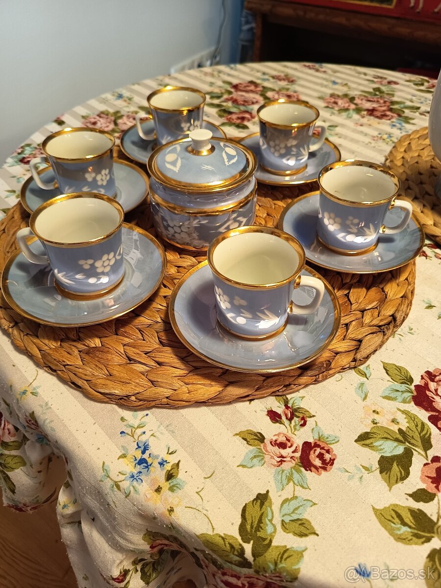 Kavova suprava modra, porcelan - 3