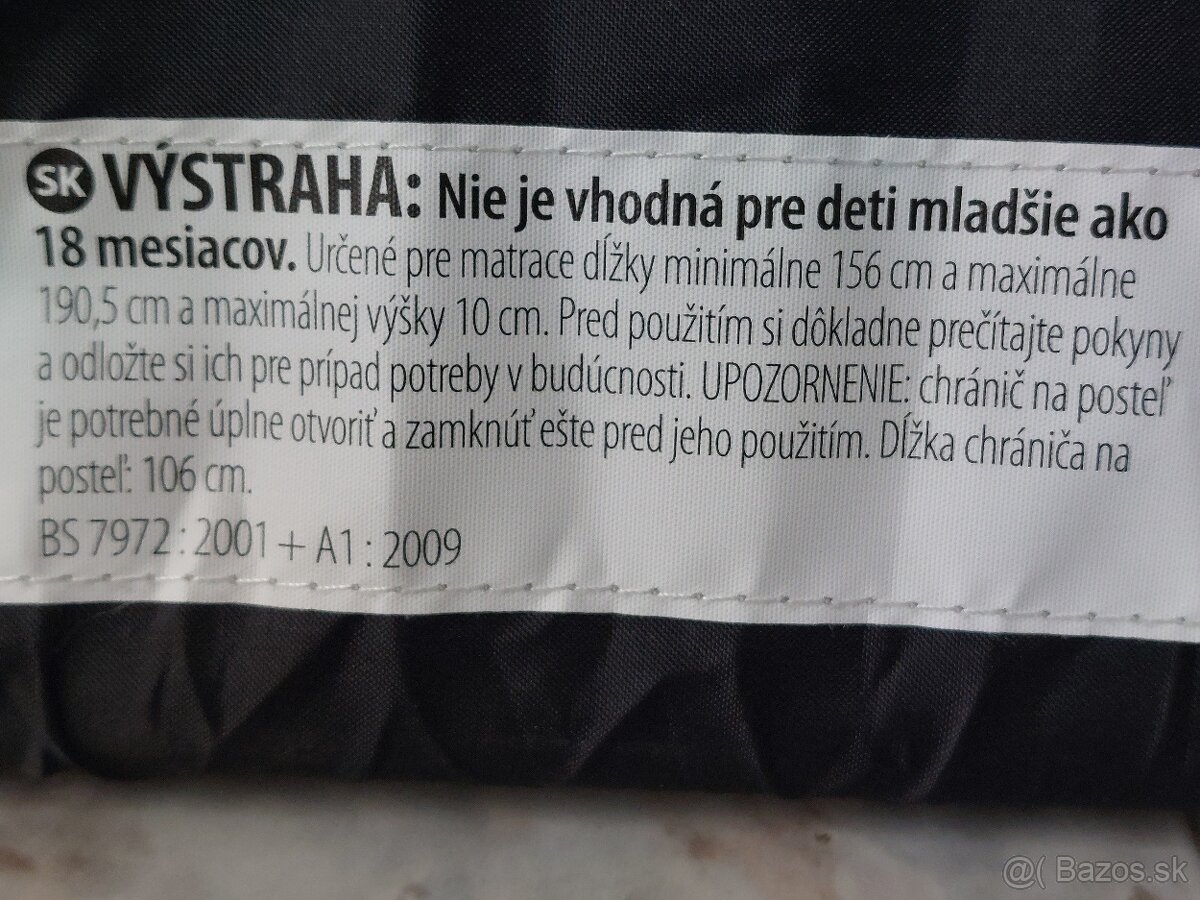 Detské zábrany na posteľ 2 ks - 3