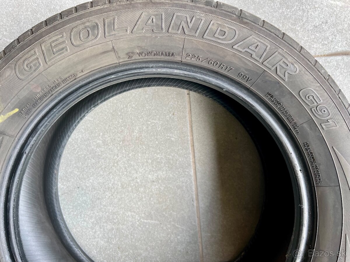 4ks letne 225/60 R17 Yokohama Geolandar G91 99V