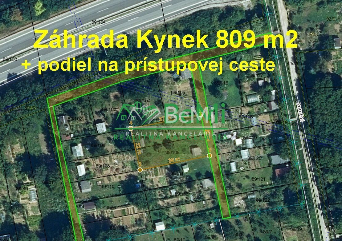 Záhrada 809 m2 Nitra - Kynek ID 466-14-MIGa - 3