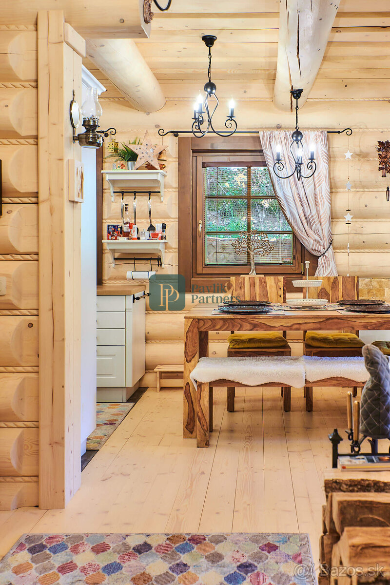 Predaj 4 izbový zrub pri lese, 7,5á pozemok, Nízke Tatry, EX - 3