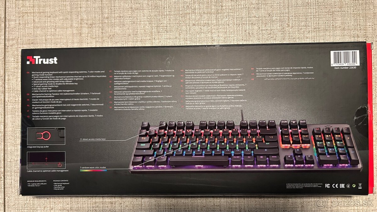 Trust Asta GTX mechanická herná klávesnica + Trust herná myš - 3