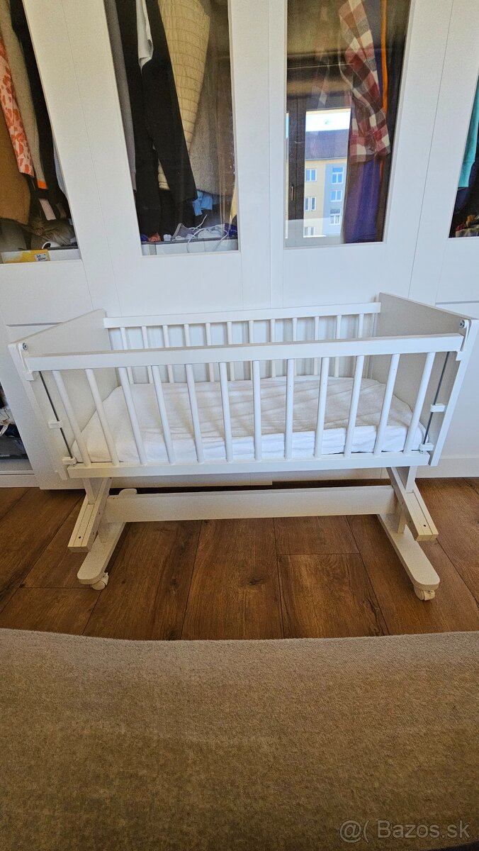 Detská postieľka/kolíska s matracom/3 ks poťahy a 1ks chráni - 3