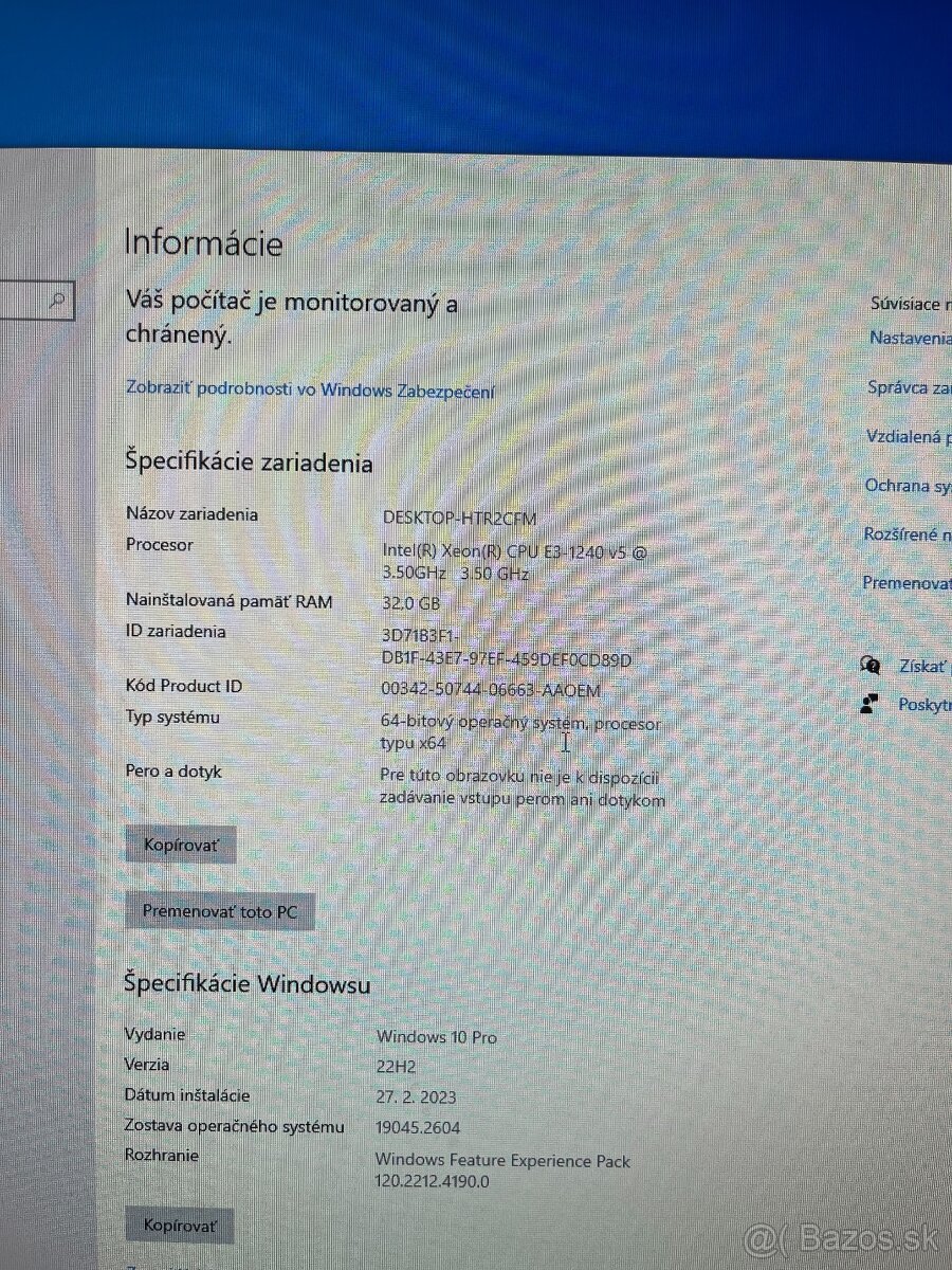 Dell Precision Tower 3620 – Intel Xeon, 32 GB RAM, 512 SSD, - 3
