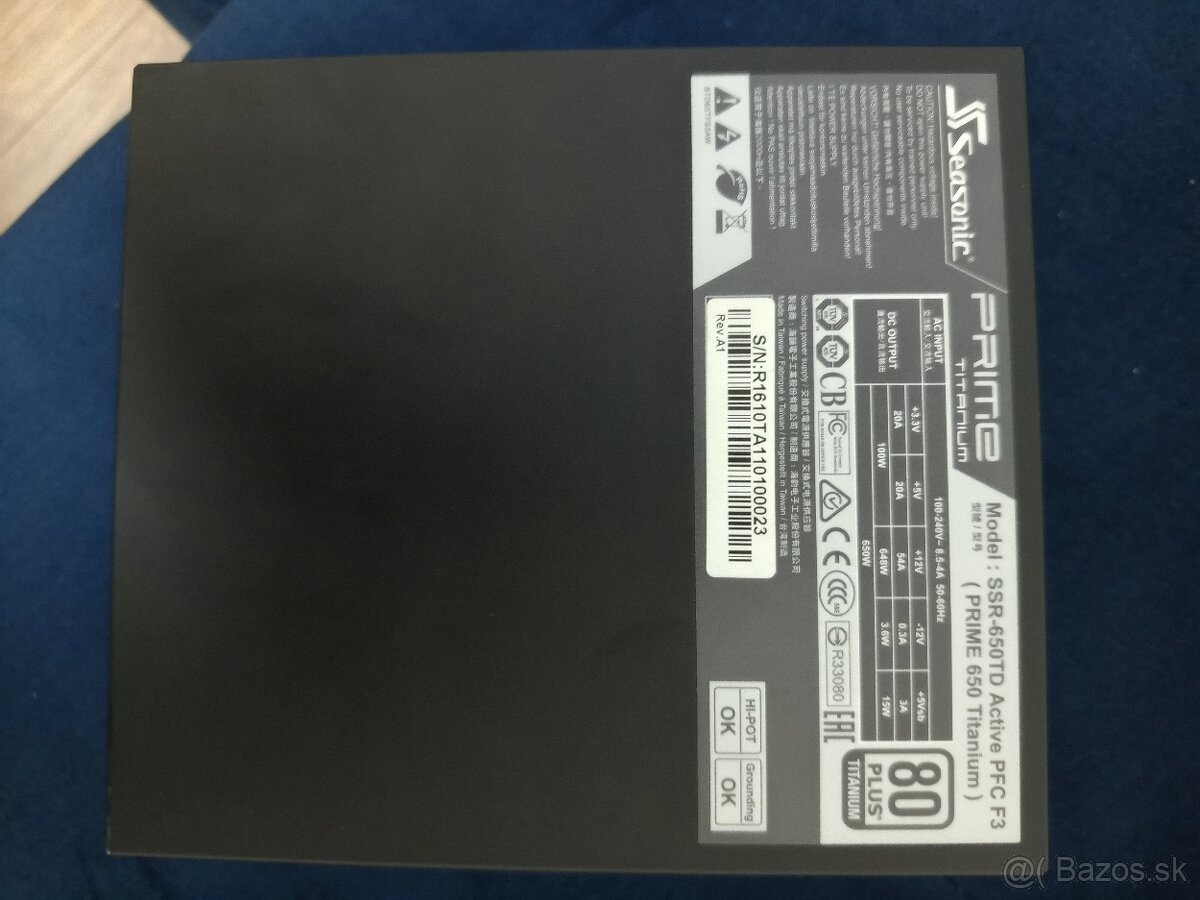 Zdroj Seasonic prime 650w 80plus titanium - 3