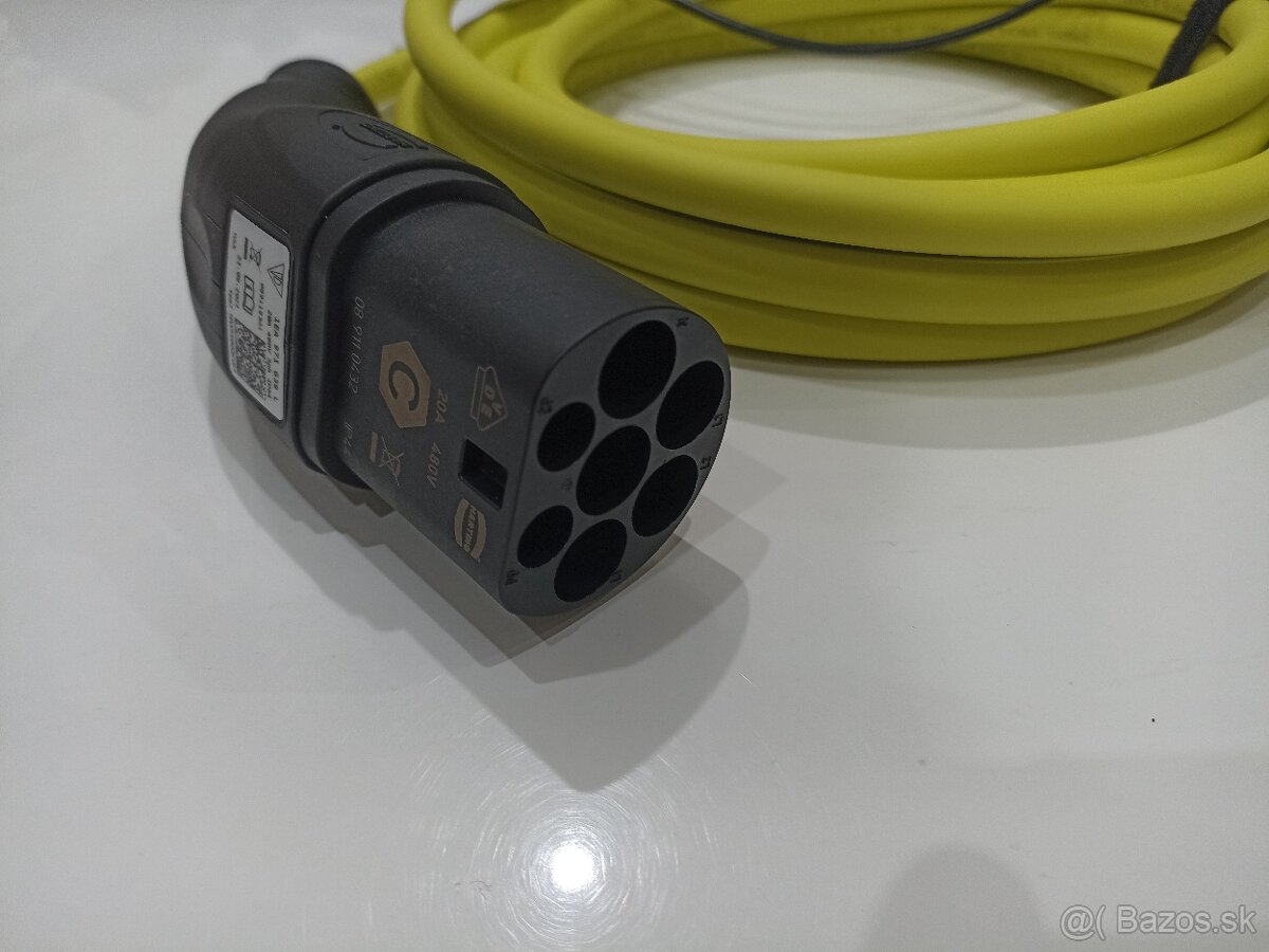 Nabíjecí kabel elektromobilů TYP2, 3fáze, 3x20A, 11kW, 6m - 3