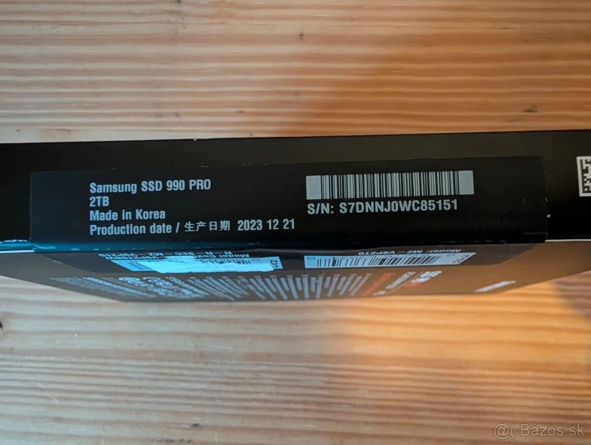 Nový SSD disk Samsung 990 PRO – 2TB NVMe - 3