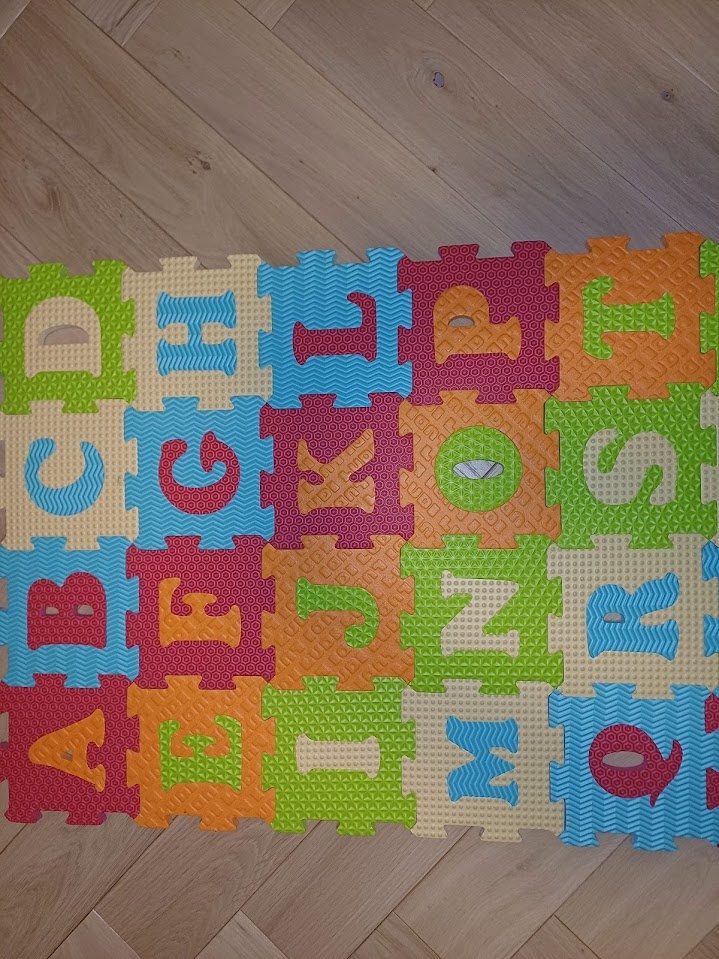 Penová puzzle podložka abeceda a čísla - 3