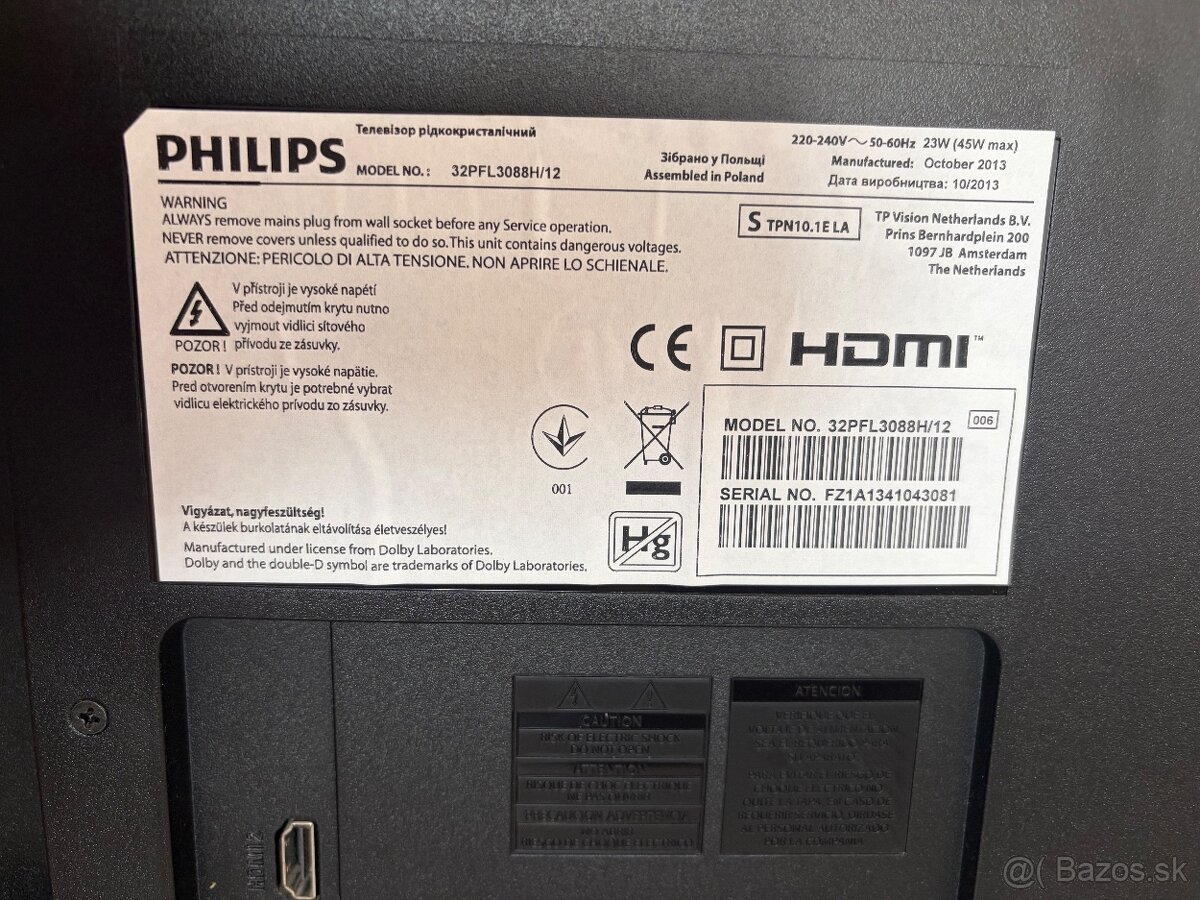 Philips 32” LED televízor + ovládač - 3