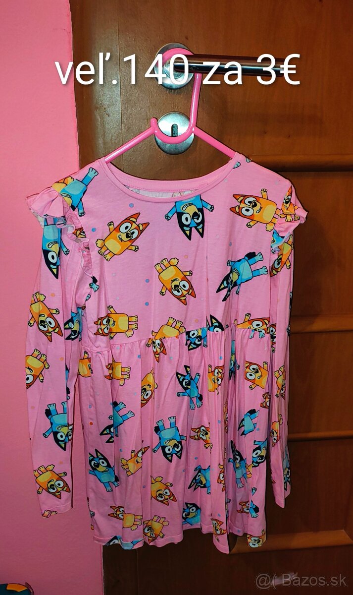 Šaty s dlhým rukávom veľ.140 - 3