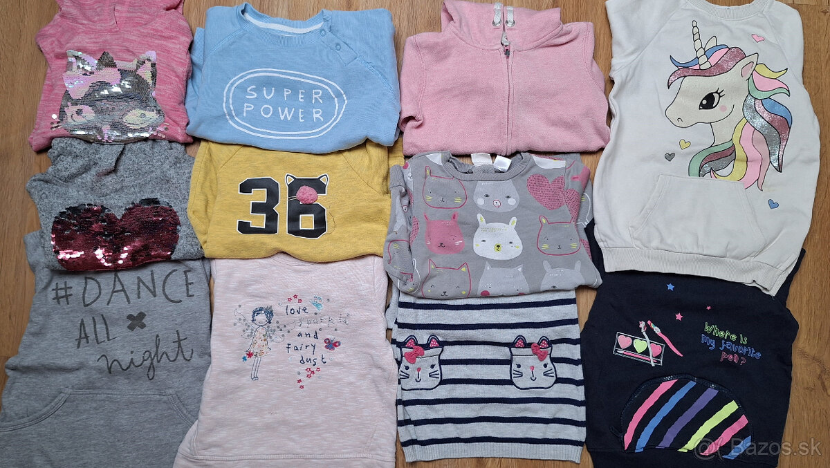 Mega balík 110 ks oblečenia pre dievča 2-3 roky 92-110 - 3