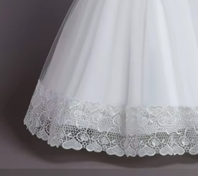 Šaty s kvetom prijímanie svadba oslava rôzne veľkosti - 3