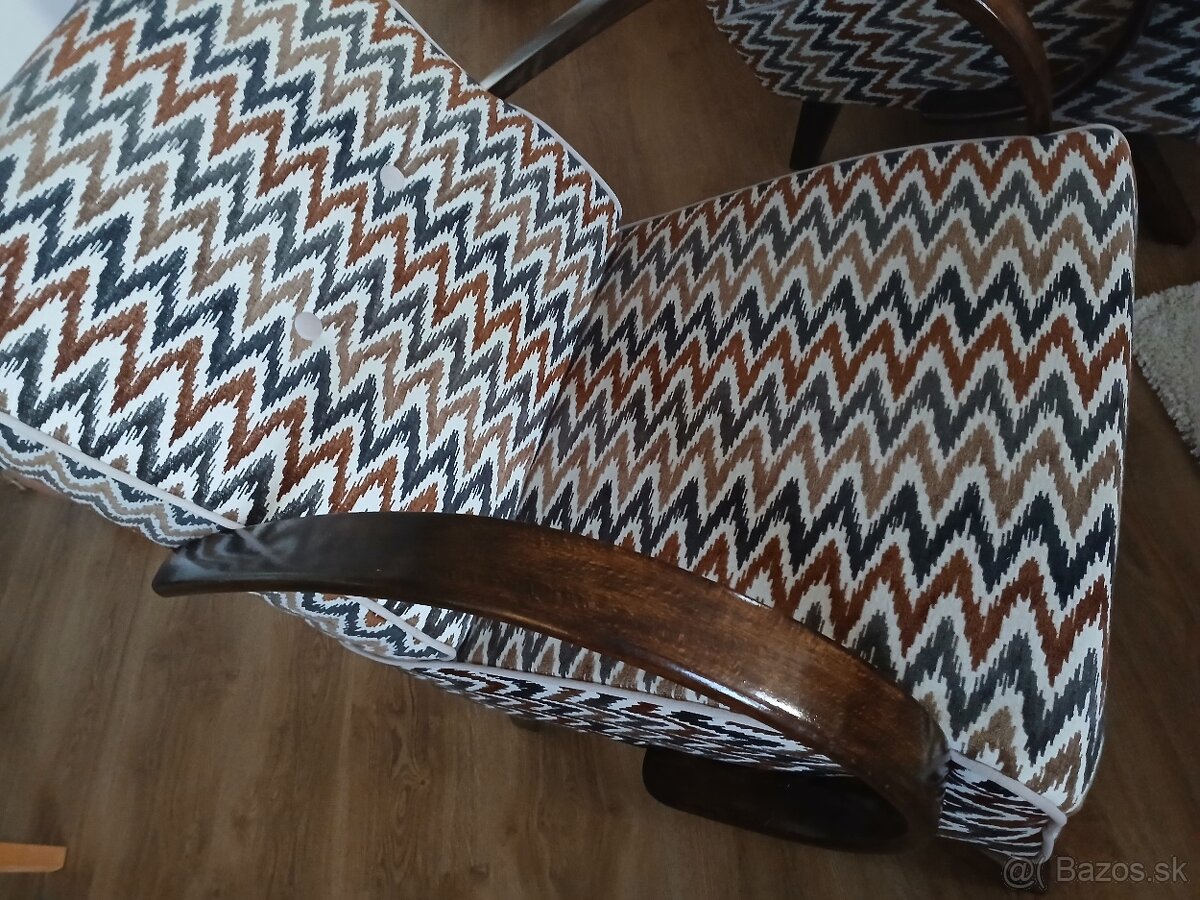 Predám kreslá Halabala - pár - 3