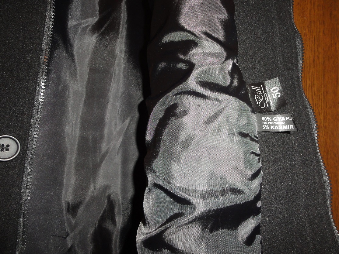 Panský zimný kabát cca L - 3