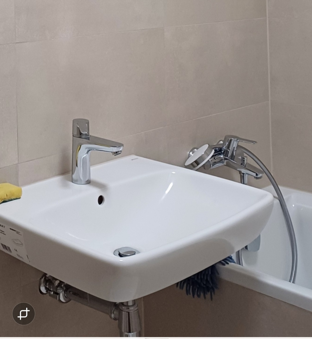 Umývadlo, sifón, 2x batérie Hansgohe - 3