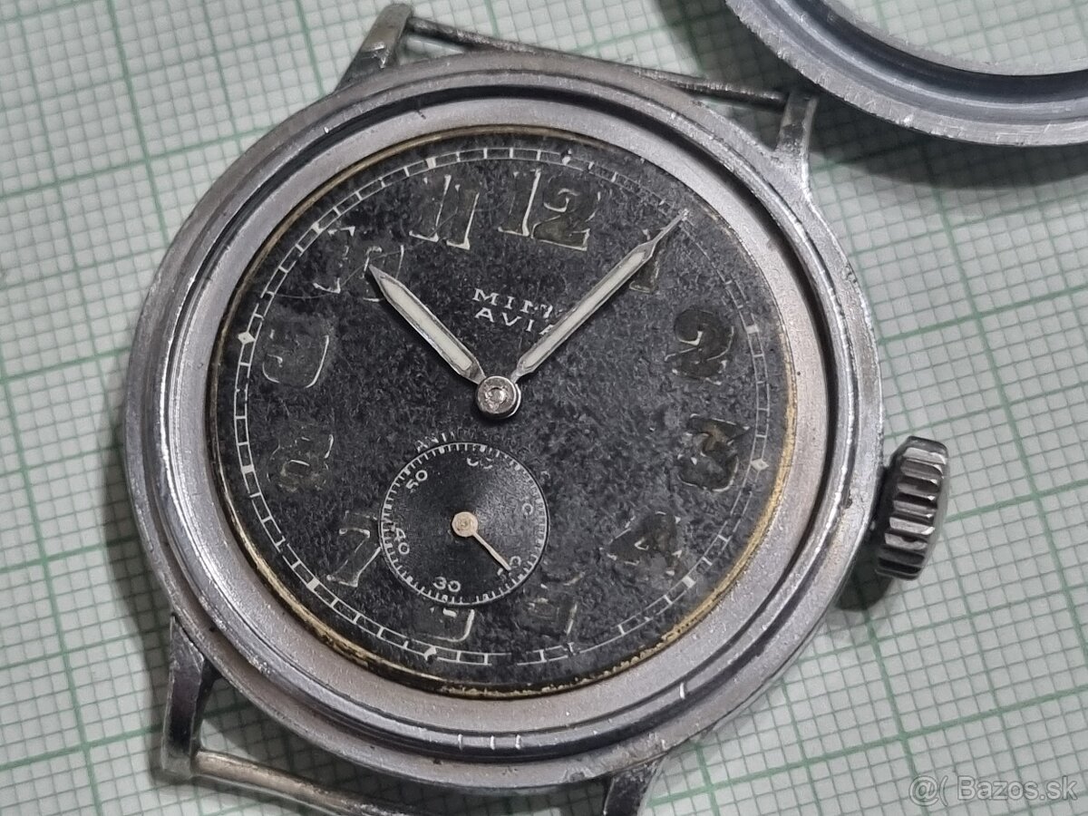 Vojenské,pilotné hodinky,Mimo Avia. - 3