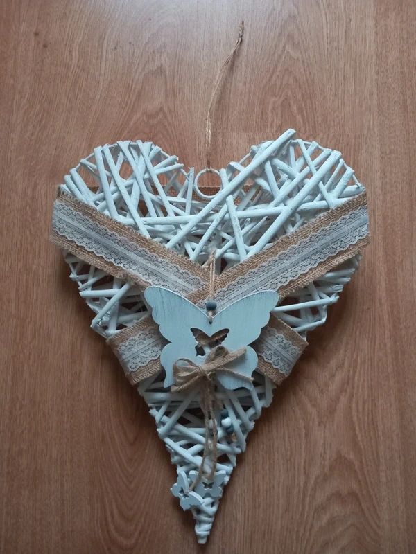 Staršie závesné veľké vypuklé srdce 40x30 cm - 3