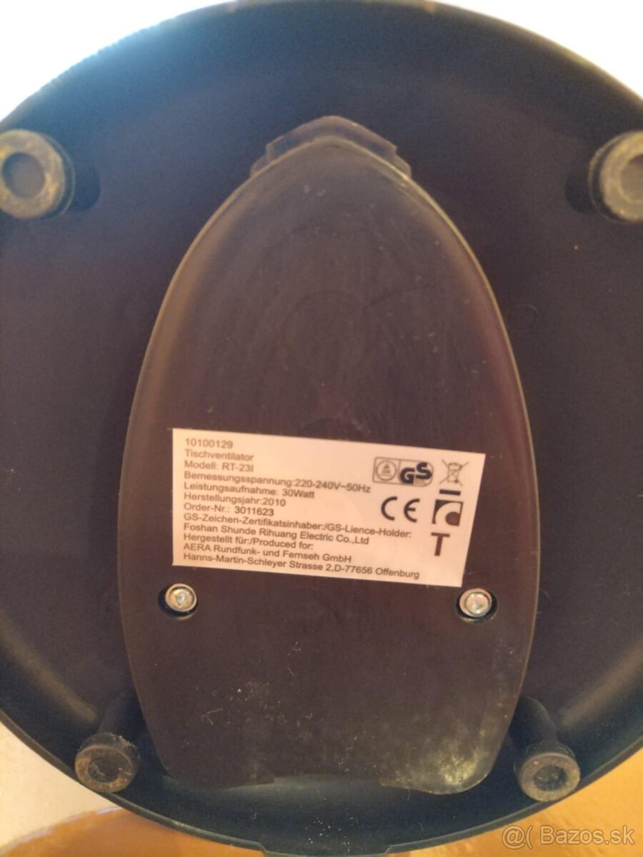 Predam stolovy ventilator Superior, 30W, 3 stupne rychlosti - 3