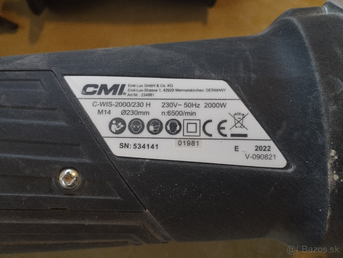 Uhlová brúska CMI C-WIS-2000/230 H - 3