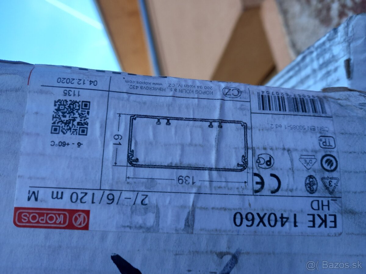 Elektroinštalačná lišta, žľab. Nové, nepoužité - 3